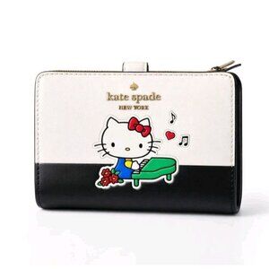 Kate Spade x Hello Kitty Medium Bifold Wallet NWT Rare KK222